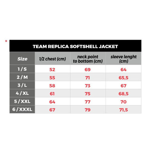 TEAM REPLICA SOFTSHELL
