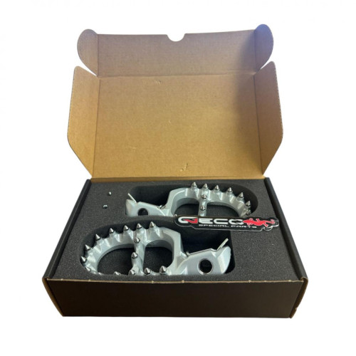 GECO GECO 3D FOOTPEG BETA RR 2020- / -5 MM -7 MM SILVER