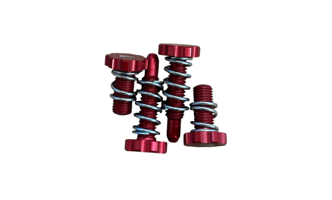 GECO LEVERS REGULATION BOLTS FOR GRIMECA PUMP RED