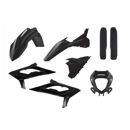 BOX KIT INC FORK GUARDS BETA 125-480RR 2T+4T 23-24 BLACK