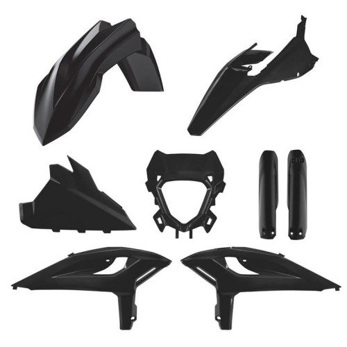  BOX KIT INC FORK GUARDS BETA 125-480RR/X-PRO 25-26 BLACK