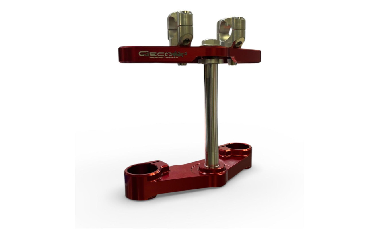 GECO TRIAL TRIPLE CLAMP 39mm FORK RED