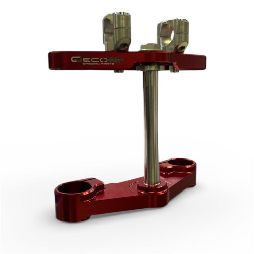 GECO TRIAL TRIPLE CLAMP 39mm FORK RED