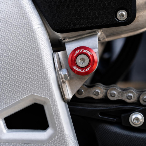 JITSIE UPGRADED RED SINCRO SILENCER BRACKET 